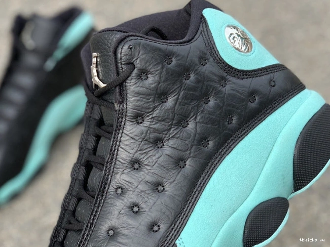 Rep TB Island 13 Black Jordan Air Retro 414571-030 Green 0717